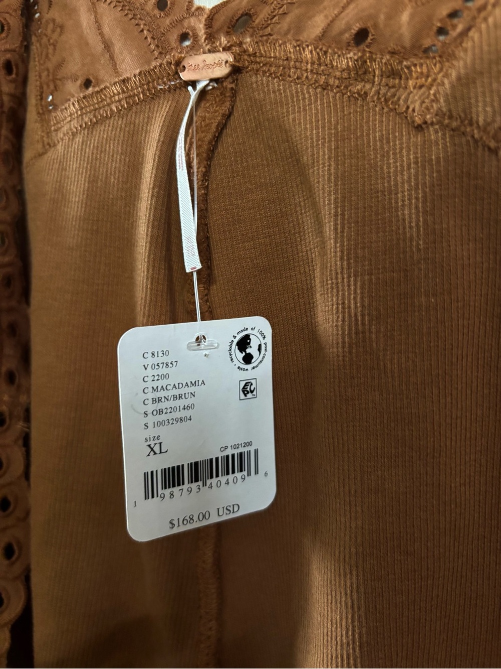 ▪️New! Free People Gesibelle Set in Macadamia Brown XL - Picture 6 of 14